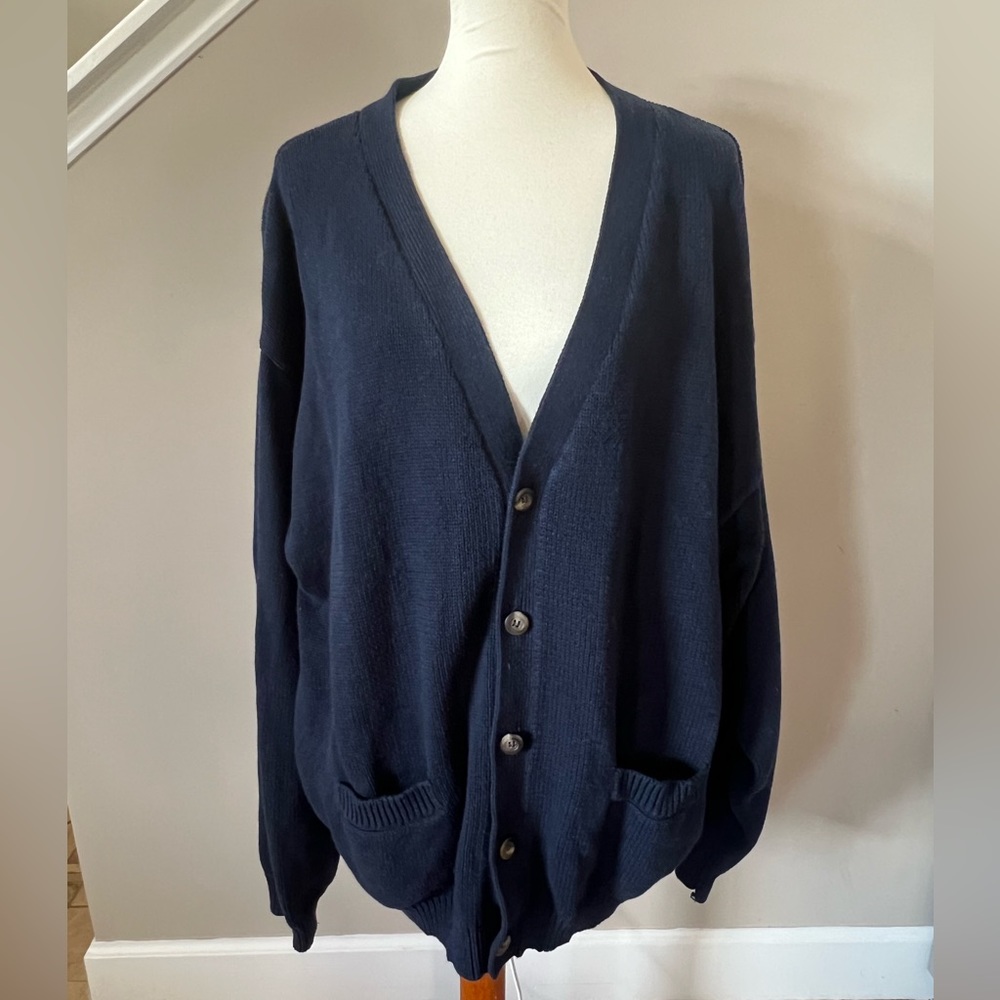 St. John's Bay Navy Button-up Cardigan